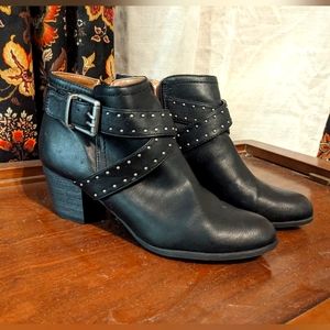 Indigo Black Booties
